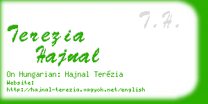 terezia hajnal business card